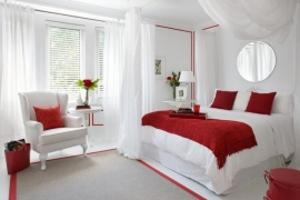 beautiful white bedroom simple decoration_920